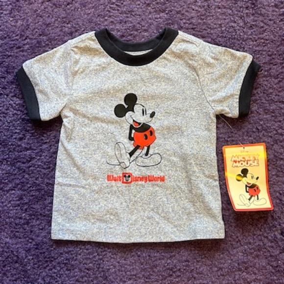 Walt Disney World- short sleeve Mickey Mouse T-shirt, 6-9 Months, New With Tags - Picture 1 of 4